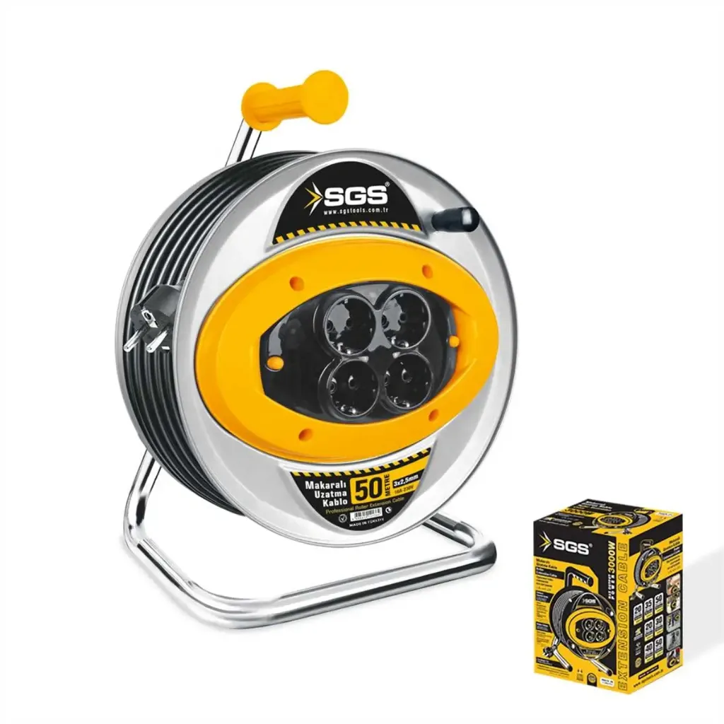 SGS Metal Makaralı Uzatma Kablosu 32,5 50M.webp