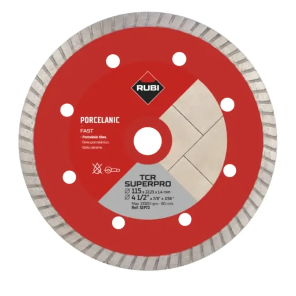 Rubi TCR 115 Superpro Turbo Elmas Kesici Testere 115mm