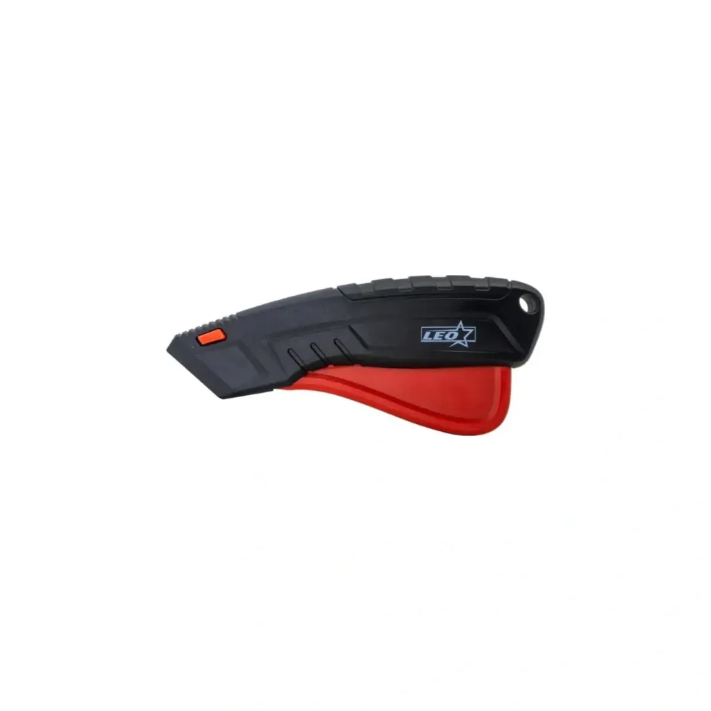 Leo SX-9607 Otomatik Geri Çekmeli Emniyetli Halıcı Tip Maket Bıçağı