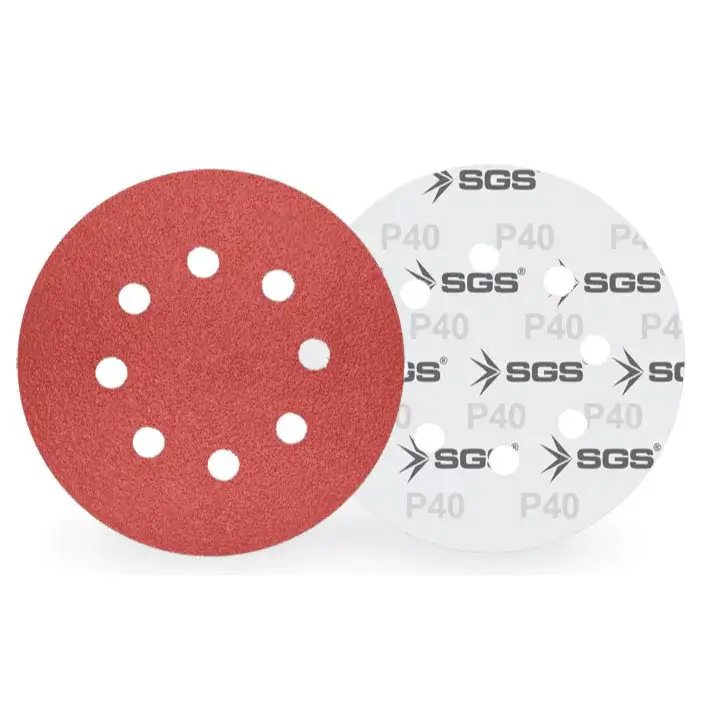 SGS Cırtlı Zımpara 8+1 Delikli P120 Kum 225mm
