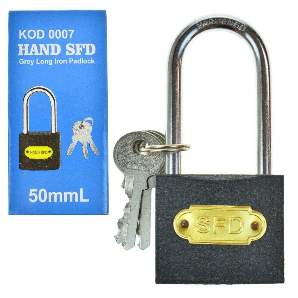 Hand Sfd Gri Uzun Asma Kilit 50mm