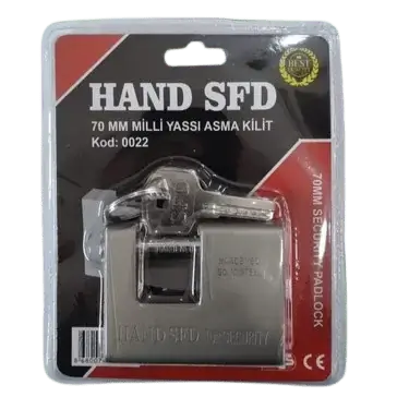 Hand Sfd Çelik Yassı Asma Kilit 80mm