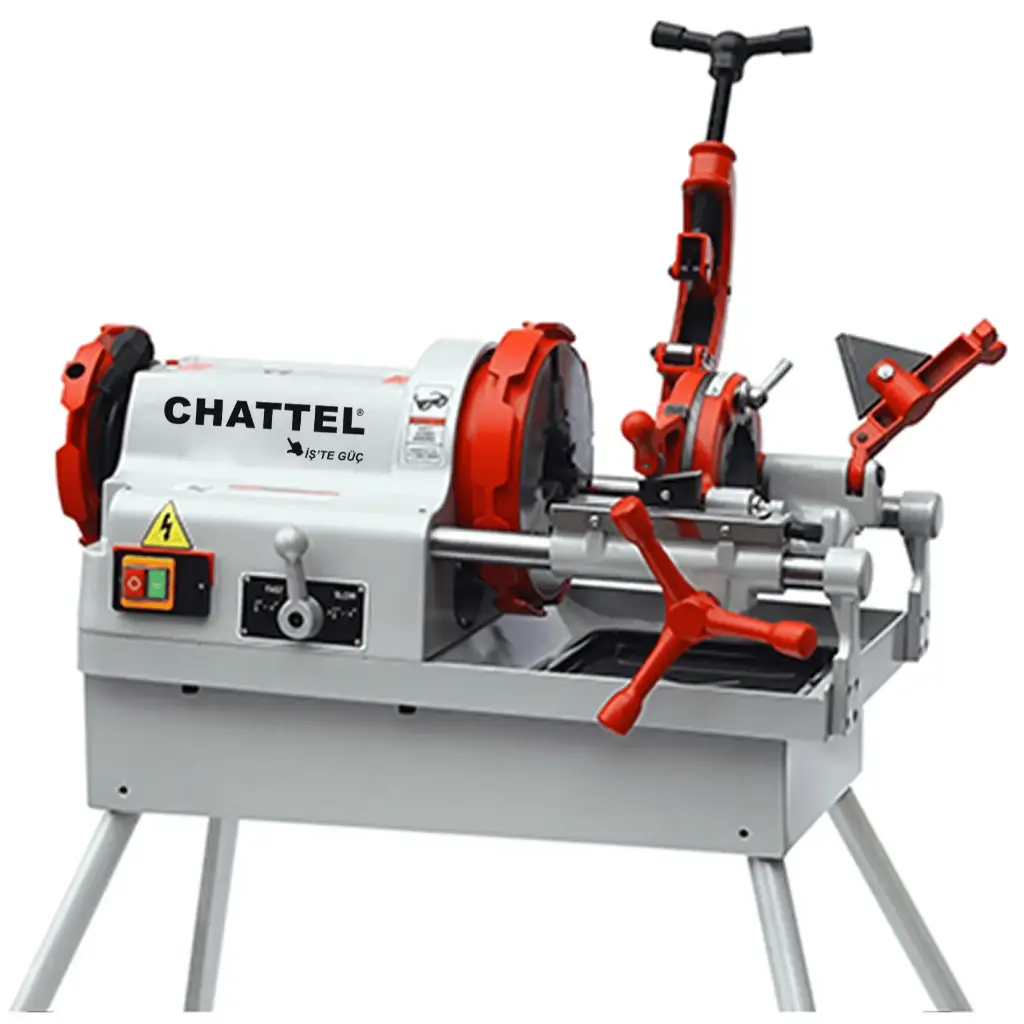 Chattel 3007 Elektrikli Tezgah Tipi Pafta Makinesi Otomatik 1/2 - 3"